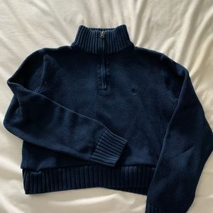 Ralph Lauren cropped quarter zip